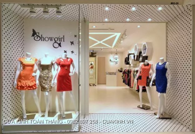 Cửa Kính Toàn Thắng cung cấp cửa kính shop thời trang uy tín